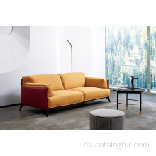 Venta directa de fábrica Juego de sofás de cuero moderno, Juego de sofás de cuero moderno, Muebles de sala de estar, Sofá de lujo moderno